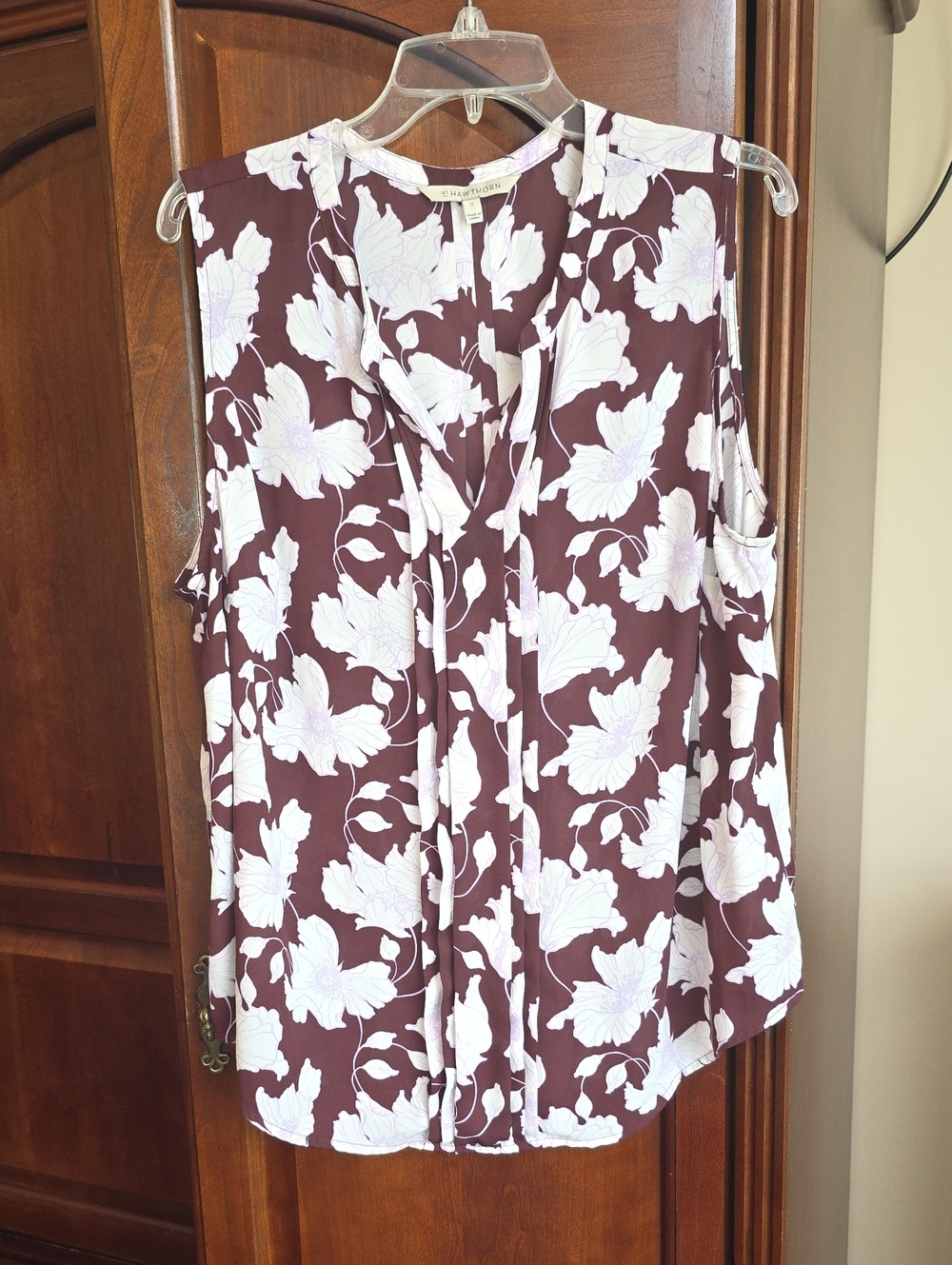 41 Hawthorn Floral Sleeveless Blouse XXL